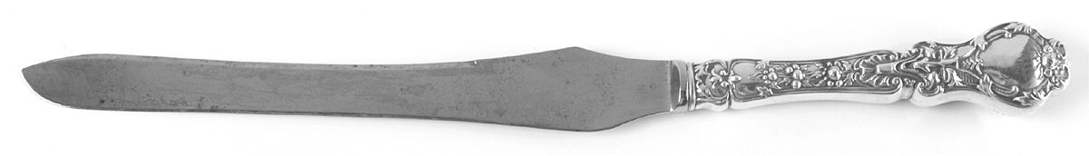 Nuremburg (Sterling, 1903, No Monograms) Large Stainless Blade Roast Carving Knife by Alvin-1