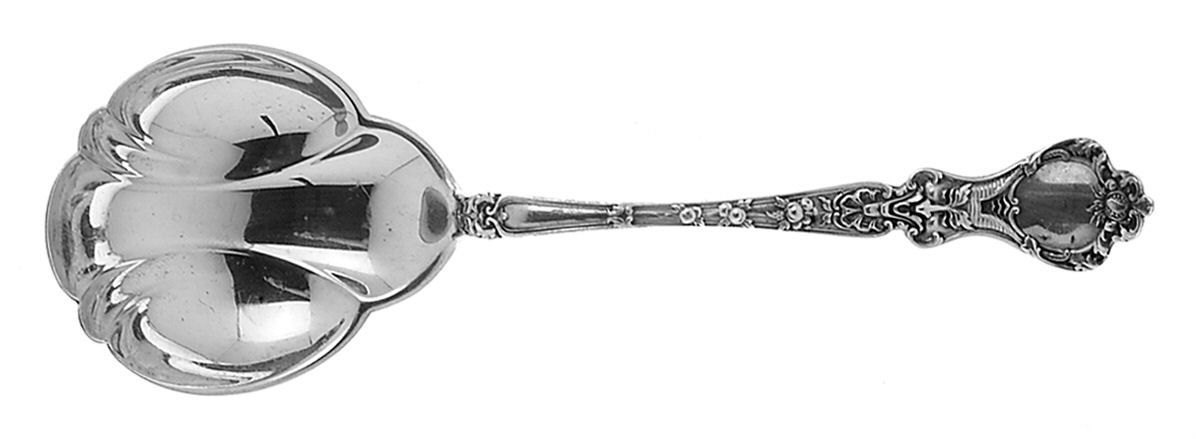 Nuremburg (Sterling, 1903, No Monograms) Solid Salad Serving Spoon by Alvin-1