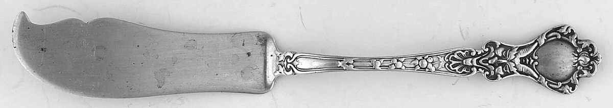 Nuremburg (Sterling, 1903, No Monograms) Flat Handle Master Butter Knife by Alvin-1