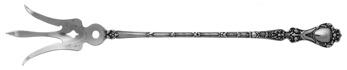 Nuremburg (Sterling, 1903, No Monograms) Large Lettuce Serving Fork by Alvin-1