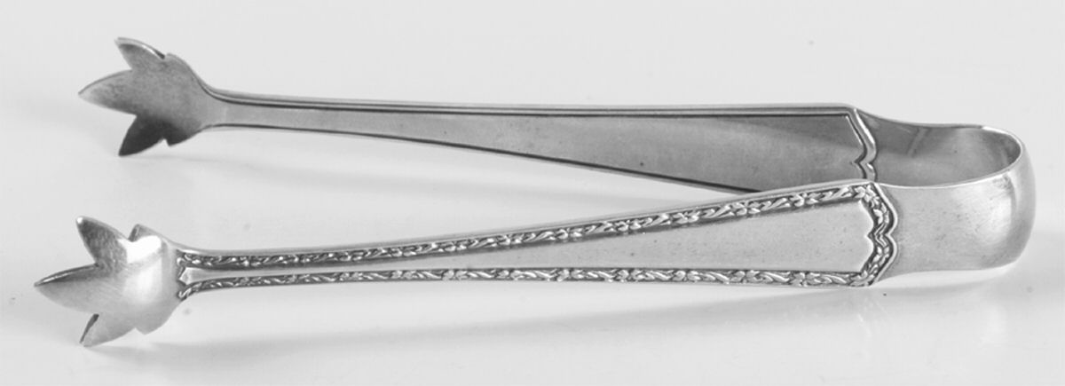 Orange Blossom-New (Sterling, 1920) Large Sugar Tongs by Alvin-1