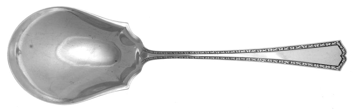 Orange Blossom-New (Sterling, 1920) Large Solid Berry/Casserole Spoon by Alvin-1