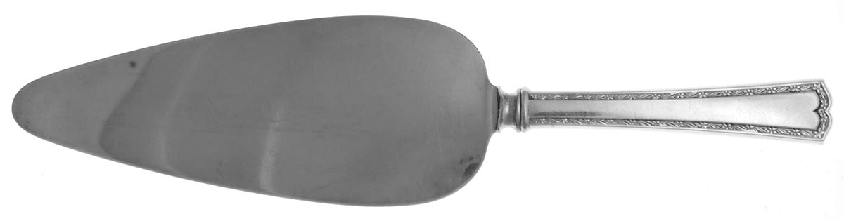 Orange Blossom-New (Sterling, 1920) Pie Server with Silverplate Blade by Alvin-1