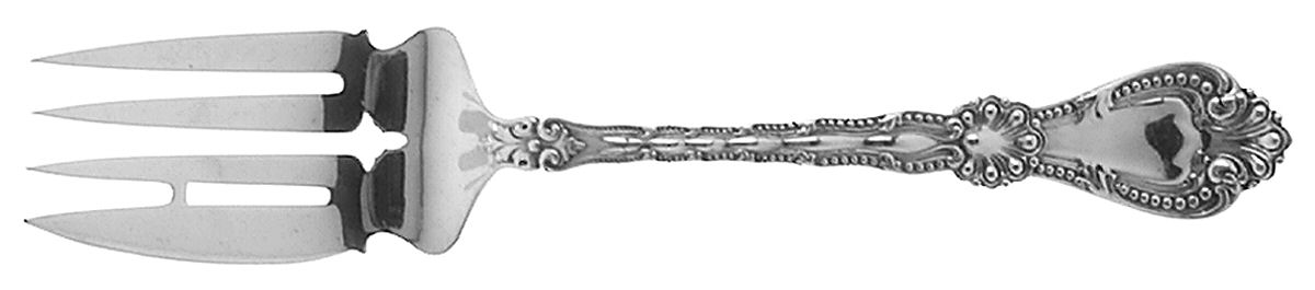 Orient (Sterling, 1910) Small Solid Cold Meat Serving Fork by Alvin-1