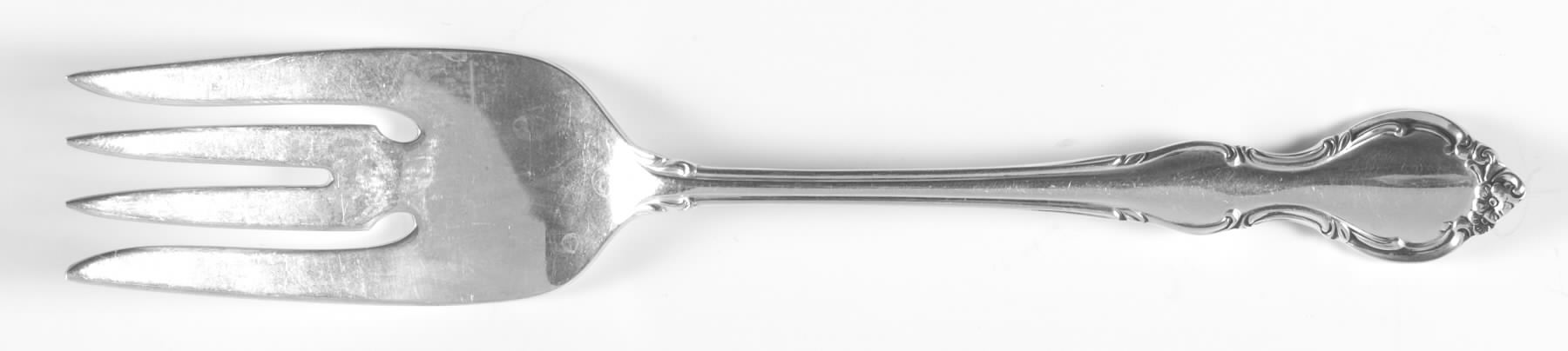 Pirouette (Sterling, 1961) Small Solid Cold Meat Serving Fork by Alvin-1
