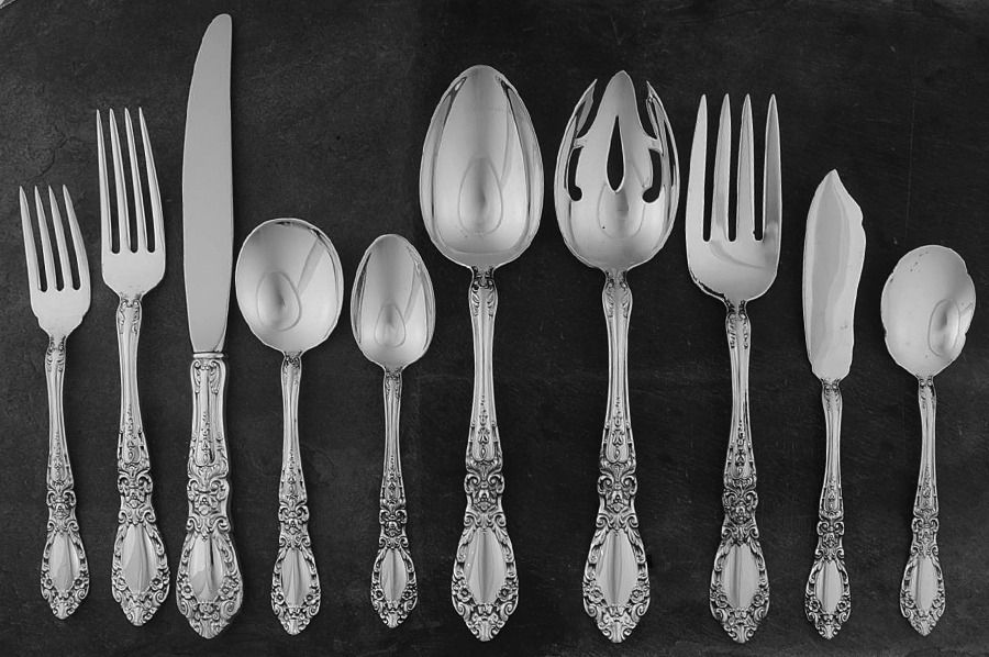 Prince Eugene (Sterling, 1950) 45 Piece Dinner Size Starter Set by Alvin-1