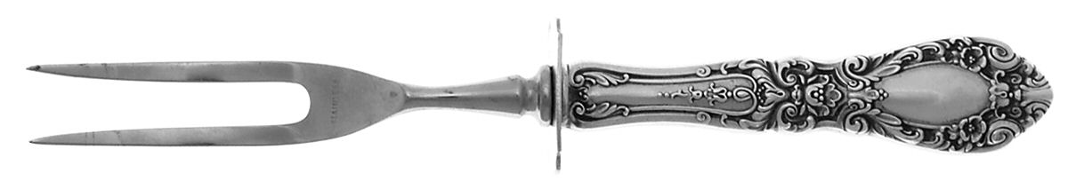 Prince Eugene (Sterling, 1950) Small Steak Carving Fork with Stainless Prongs by Alvin-1