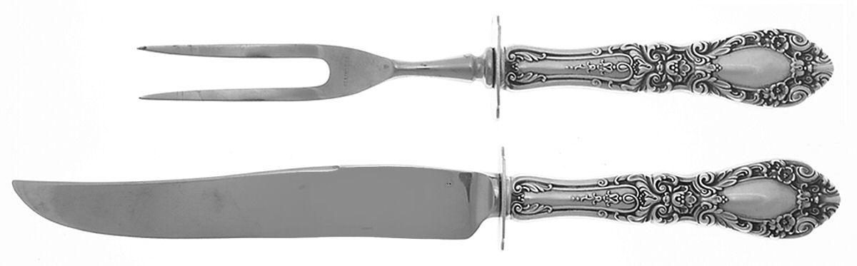 Prince Eugene (Sterling, 1950) Small Steak 2-Piece Carving Set w/Stainless Blade by Alvin-1