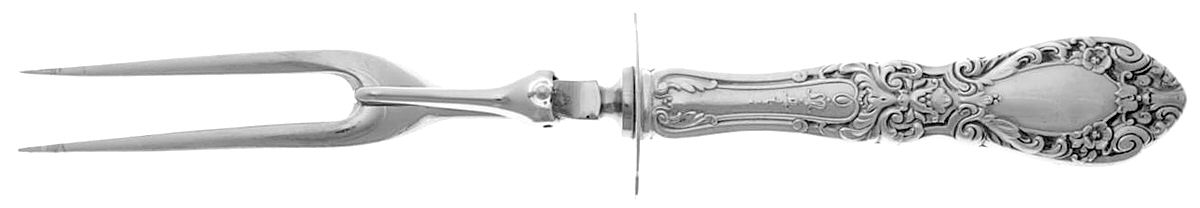 Prince Eugene (Sterling, 1950) Large Stainless-Prong Roast Carving Fork by Alvin-1