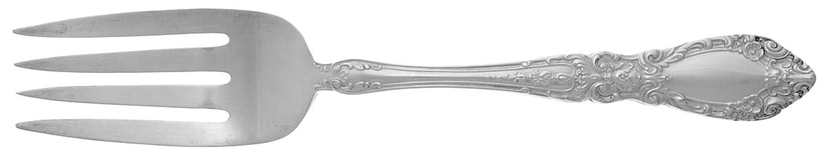 Prince Eugene (Sterling, 1950) Medium Solid Cold Meat Serving Fork by Alvin-1