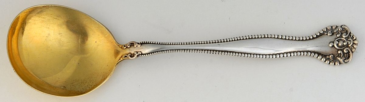 Raleigh (Sterling, 1900) Round Bowl Soup Spoon (Gumbo) by Alvin-1