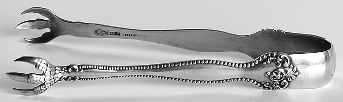 Raleigh (Sterling, 1900) Large Sugar Tongs by Alvin-1