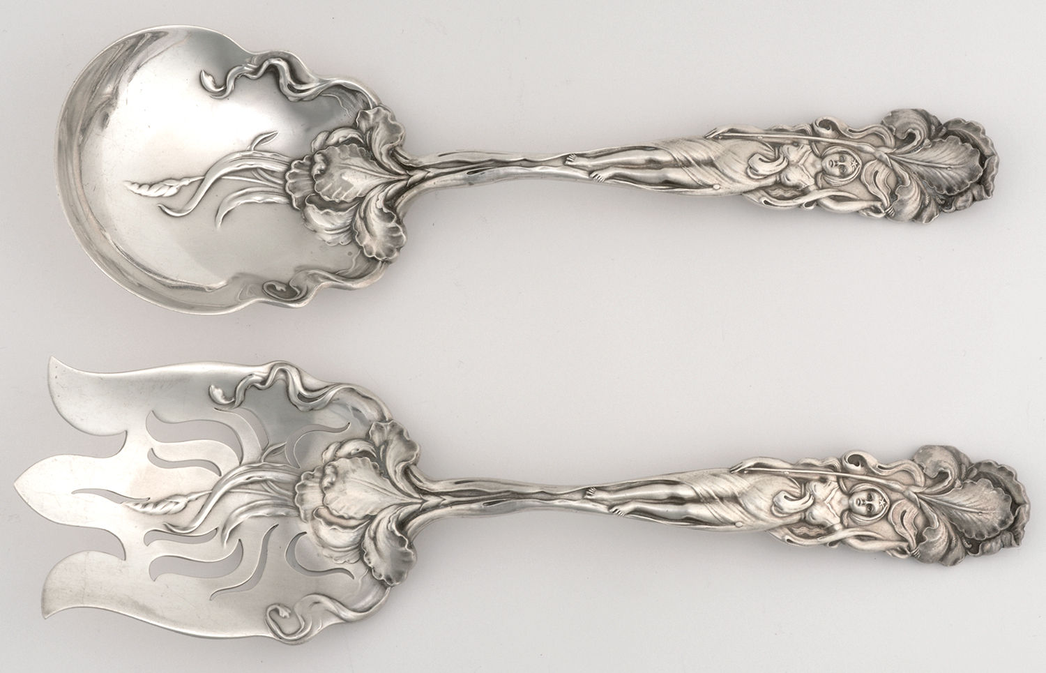 Raphael (Sterling, 1902) Solid Oversized Serving Salad Set by Alvin-1