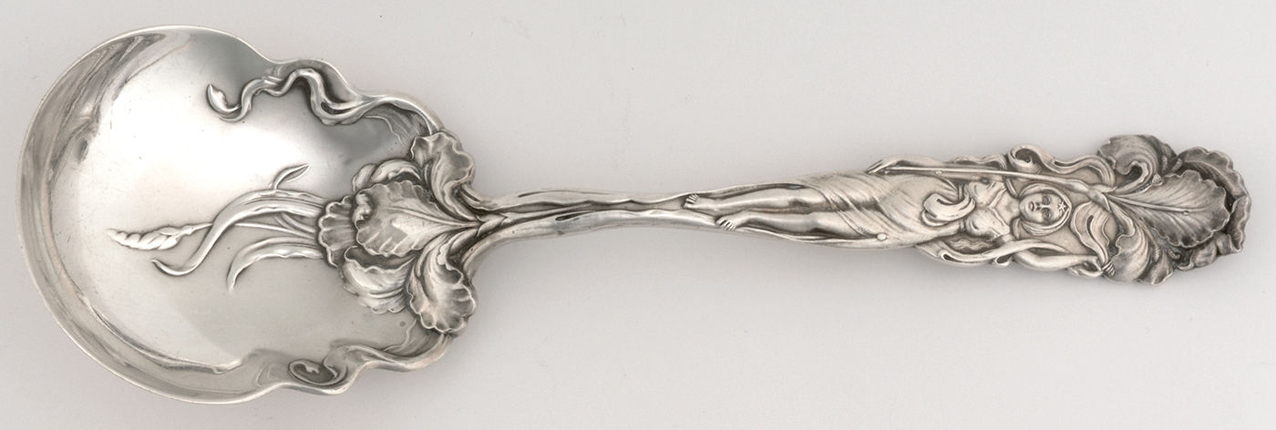 Raphael (Sterling, 1902) Oversize Solid Salad Serving Spoon by Alvin-1