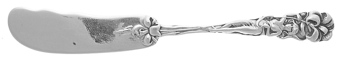 Raphael (Sterling, 1902) Flat Handle Butter Spreader by Alvin-1