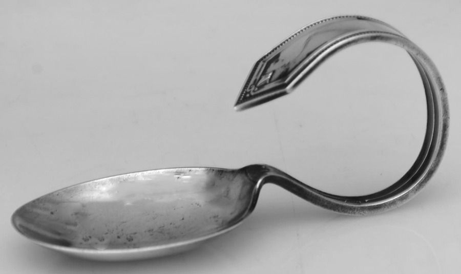 Richmond (Sterling, 1929) Curved Handle Baby Spoon by Alvin-1
