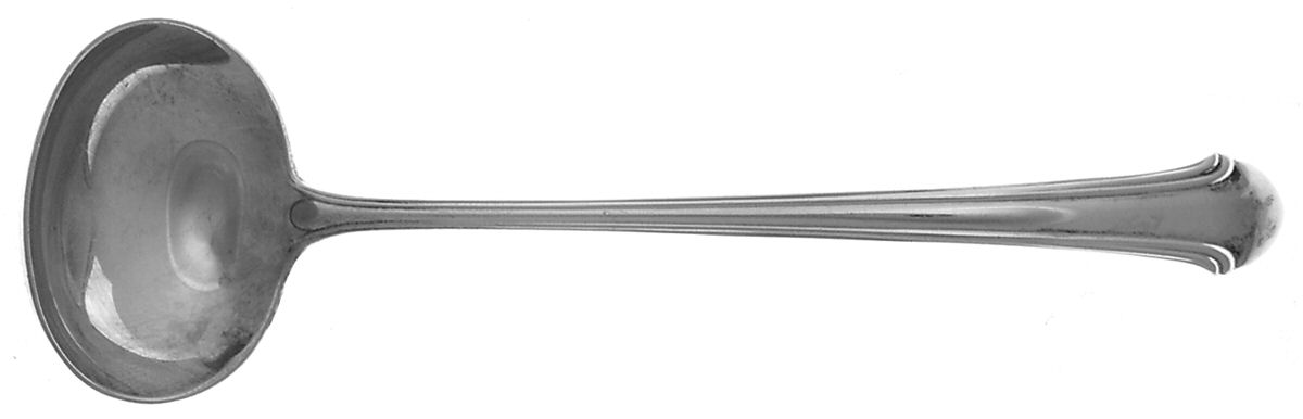 Romantique (Sterling, 1933, No Monograms) Solid Piece Cream Ladle by Alvin-1