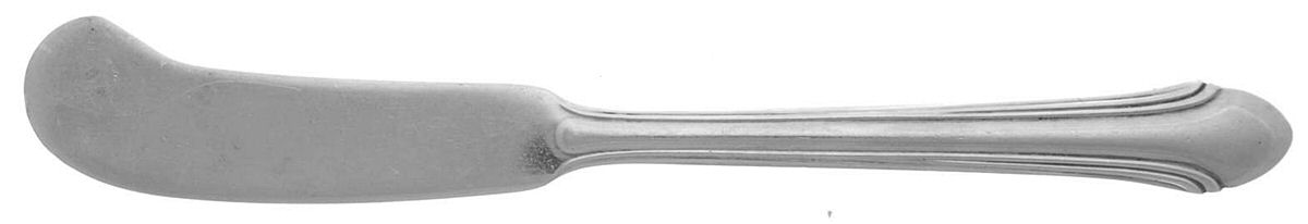 Romantique (Sterling, 1933, No Monograms) Flat Handle Butter Spreader by Alvin-1