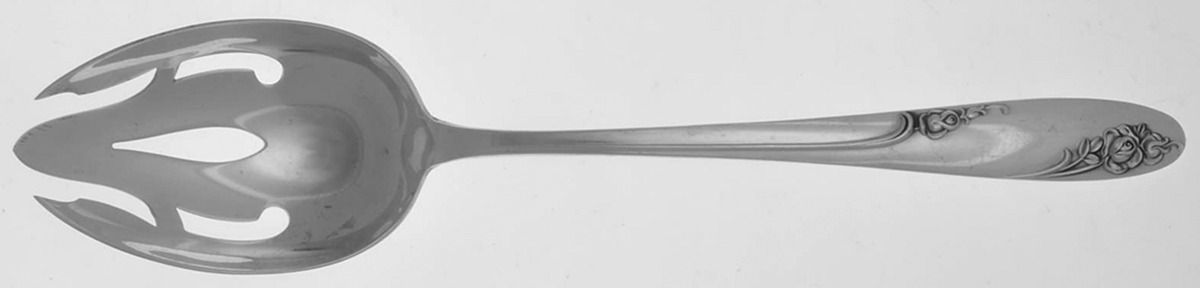 Rosecrest (Sterling, 1955) Pierced Tablespoon (Serving Spoon) by Alvin-1