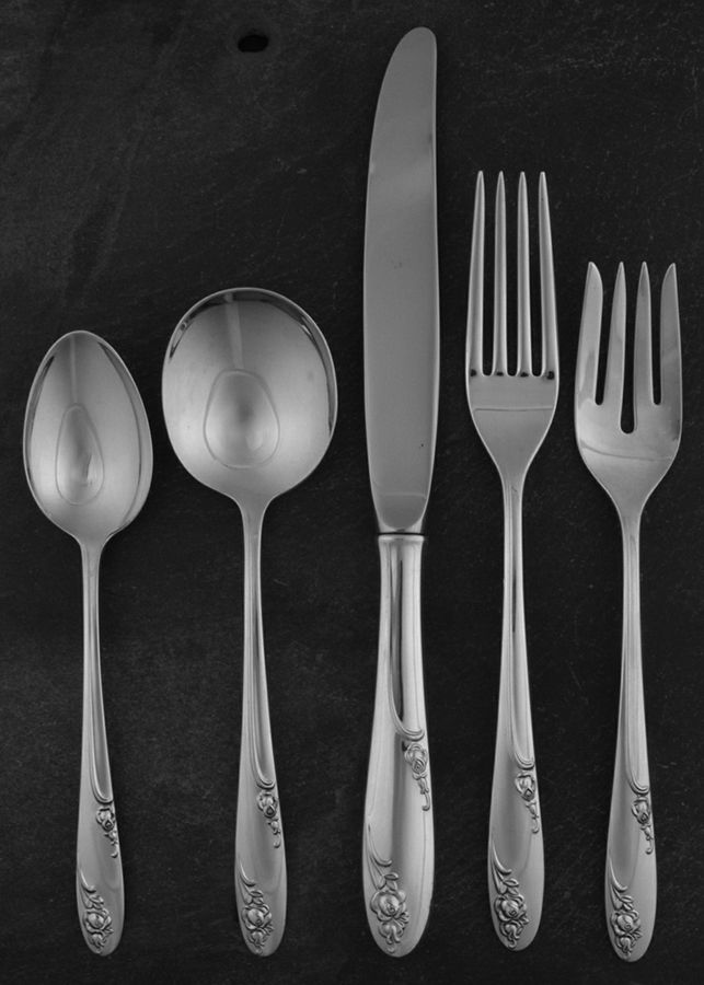 Rosecrest (Sterling, 1955) 5 Piece Place Size Setting by Alvin-1