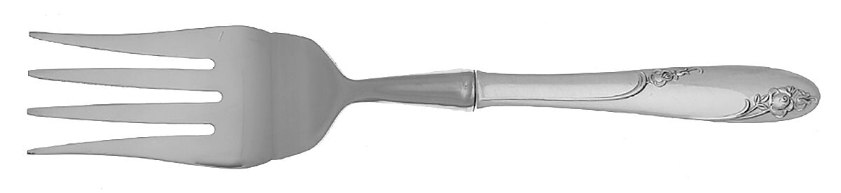 Rosecrest (Sterling, 1955) Cold Meat Fork Large, Stainless Tines HC by Alvin-1