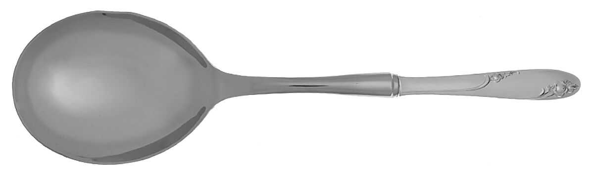 Rosecrest (Sterling, 1955) Casserole Spoon with Smooth Stainless Bowl HC by Alvin-1