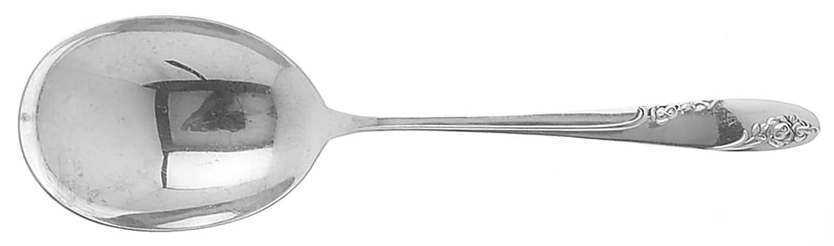 Rosecrest (Sterling, 1955) Oversize Solid Salad Serving Spoon by Alvin-1