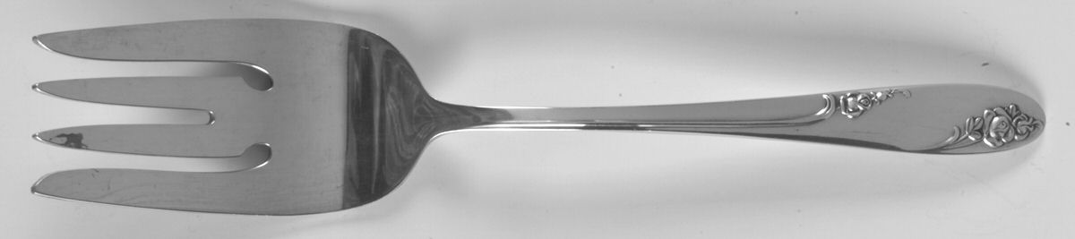 Rosecrest (Sterling, 1955) Small Solid Cold Meat Serving Fork by Alvin-1