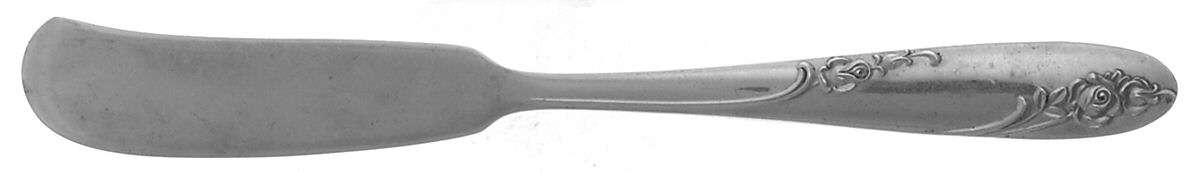 Rosecrest (Sterling, 1955) Flat Handle Butter Spreader by Alvin-1