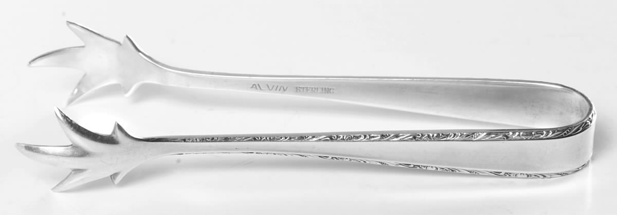 Southern Charm (Sterling, 1947) Sugar Tongs by Alvin-1
