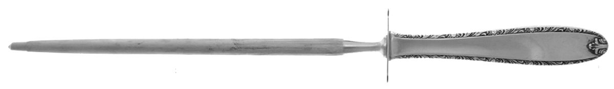 Southern Charm (Sterling, 1947) Large Knife Sharpener-Steel Rod w/Sterling Guard by Alvin-1