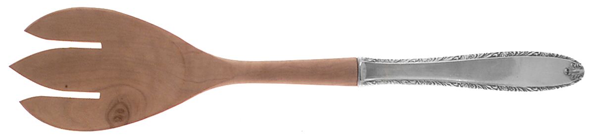 Southern Charm (Sterling, 1947) Salad Serving Fork with Wooden Prongs by Alvin-1