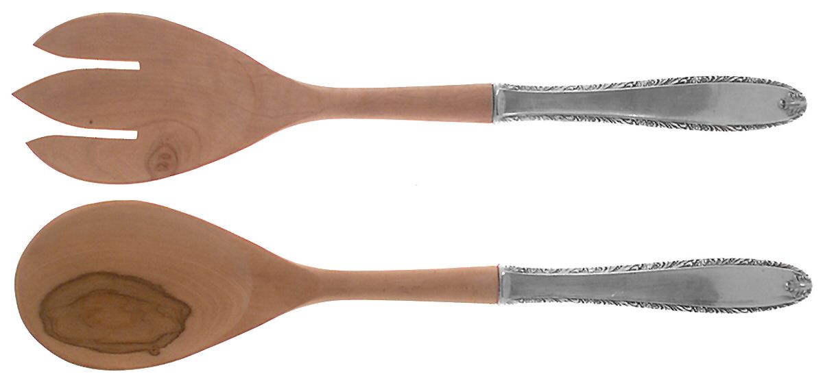 Southern Charm (Sterling, 1947) Wooden Bowl 2-Piece Salad Set by Alvin-1