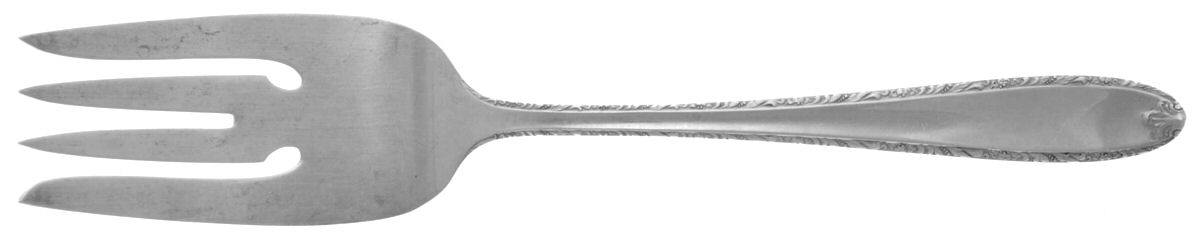 Southern Charm (Sterling, 1947) Small Solid Cold Meat Serving Fork by Alvin-1