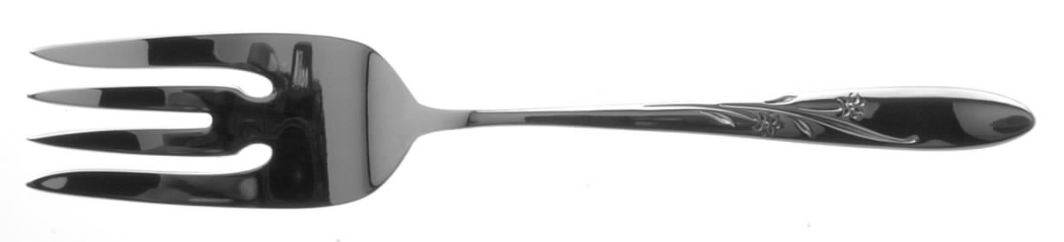Star Blossom (Sterling, 1959) Small Solid Cold Meat Serving Fork by Alvin-1