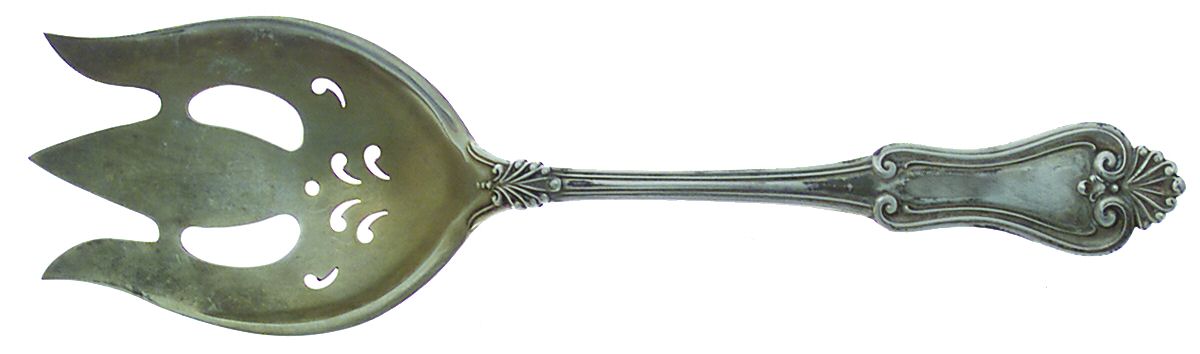 Suffolk (Sterling, 1905) Solid Salad Serving Fork by Alvin-1