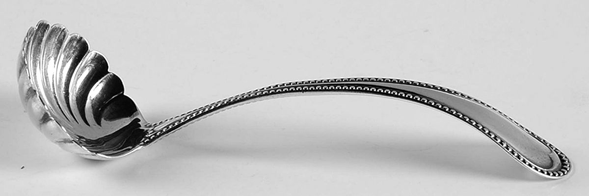 Virginia (Sterling, 1900) Solid Piece Cream Ladle by Alvin-1