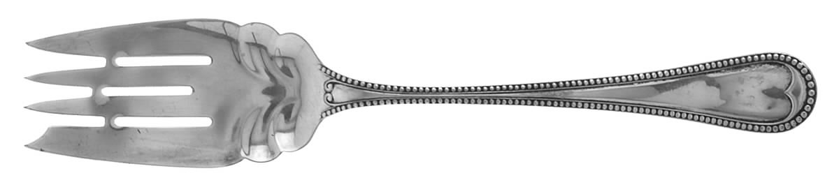 Virginia (Sterling, 1900) Medium Solid Cold Meat Serving Fork by Alvin-1