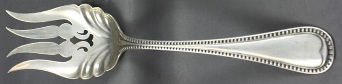 Virginia (Sterling, 1900) Small Solid Cold Meat Serving Fork by Alvin-1