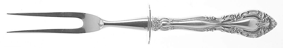 Vivaldi (Sterling, 1966) Small Steak Carving Fork with Stainless Prongs by Alvin-1