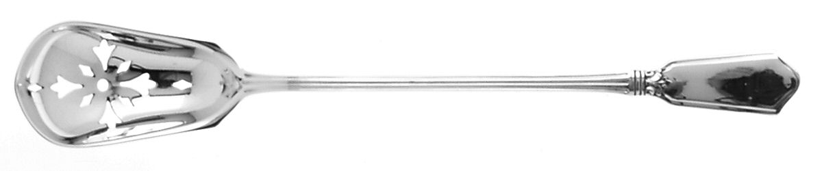 Winchester (Sterling, 1917, No Monograms) Pierced Bowl Short Handle Olive Spoon by Alvin-1