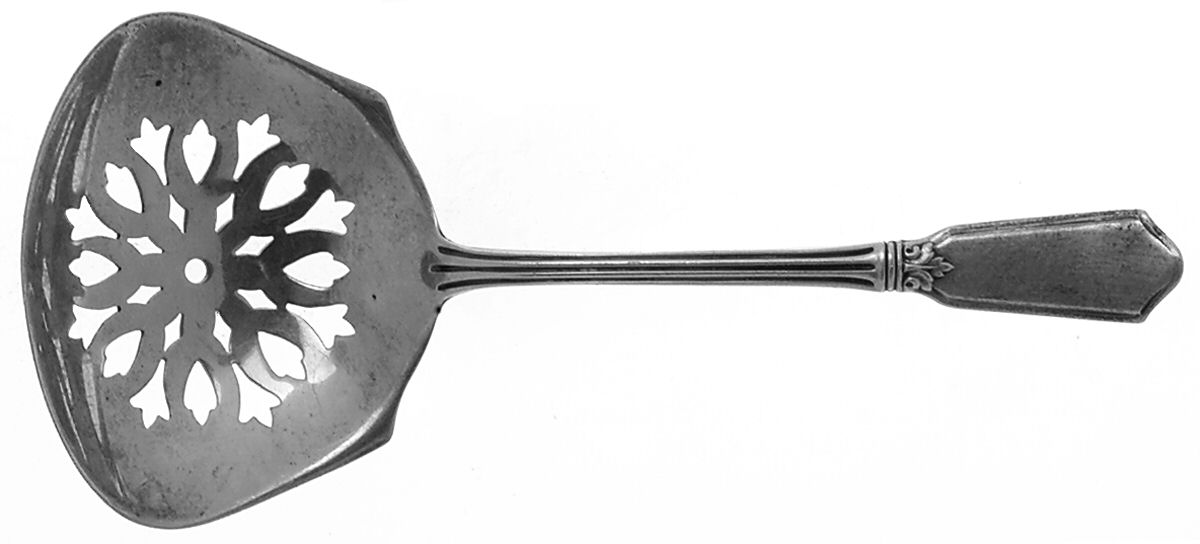 Winchester (Sterling, 1917, No Monograms) Solid Bon Bon Spoon with Pierced Bowl by Alvin-1