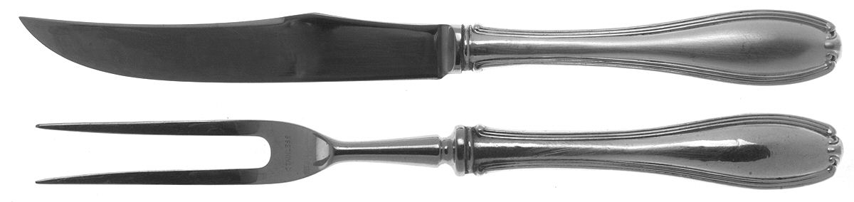 William Penn (Sterling, 1907) Small Stainless Blade 2-Piece Steak Carving Set by Alvin-1