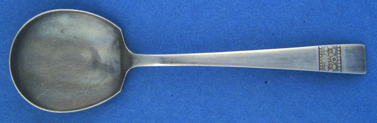 AMK4 (STAINLESS) Solid Smooth Casserole Spoon by Armack-1