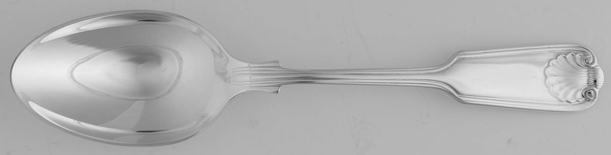 Fiddle Thread & Shell (Silverplate) Place/Oval Soup Spoon by Arthur Price-1