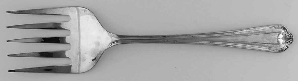 Jesmond (Silverplate) Large Solid Fish Serving Fork by Arthur Price-1