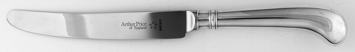 Rattail (Silverplate) New French Hollow Pistol Knife by Arthur Price-1