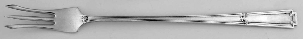 Lady Frances (Silverplate, 1925) Long Handle Pickle/Olive Fork by Associated Silver-1