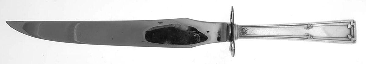 Lady Frances (Silverplate, 1925) Small Steak Carving Knife with Stainless Blade by Associated Silver-1
