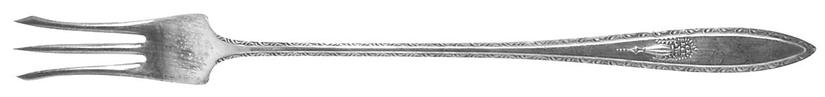 Lady Washington (Silverplate, 1925) Long Handle Pickle/Olive Fork by Associated Silver-1